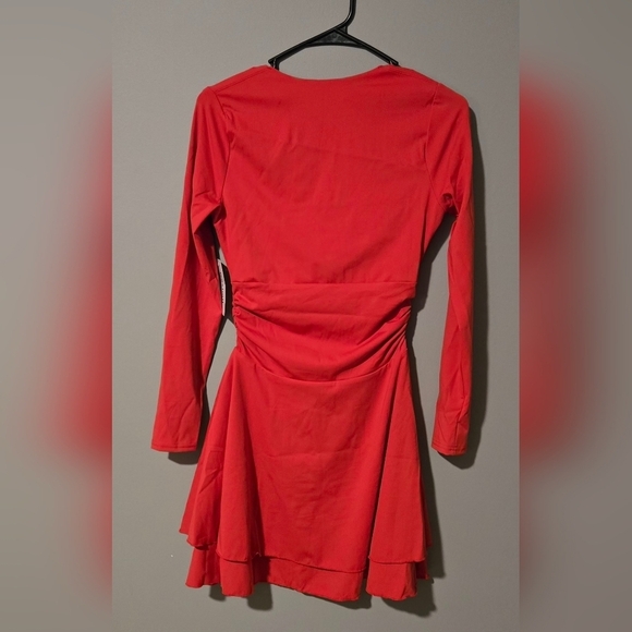 Kaximil Women's Square Neck Long Sleeve Mini Dress #670 - Picture 4 of 11